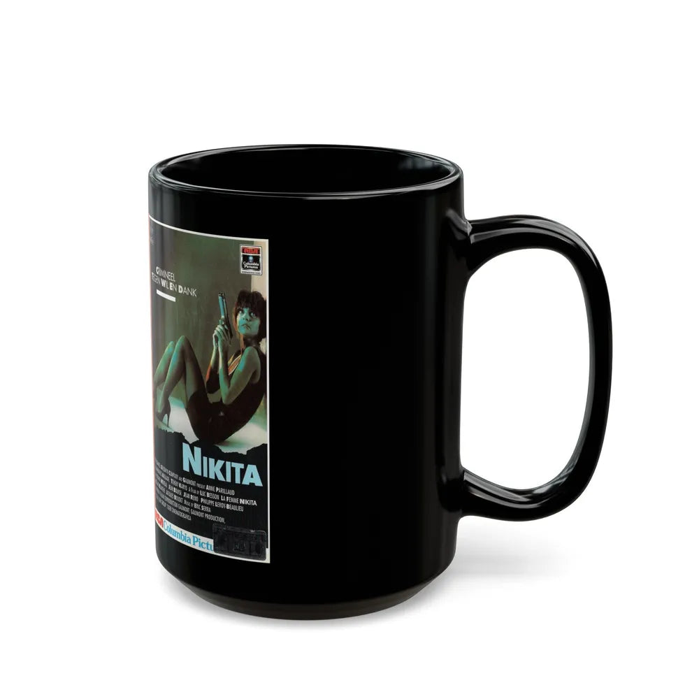 NIKITA (VHS COVER) - Black Coffee Mug-Go Mug Yourself