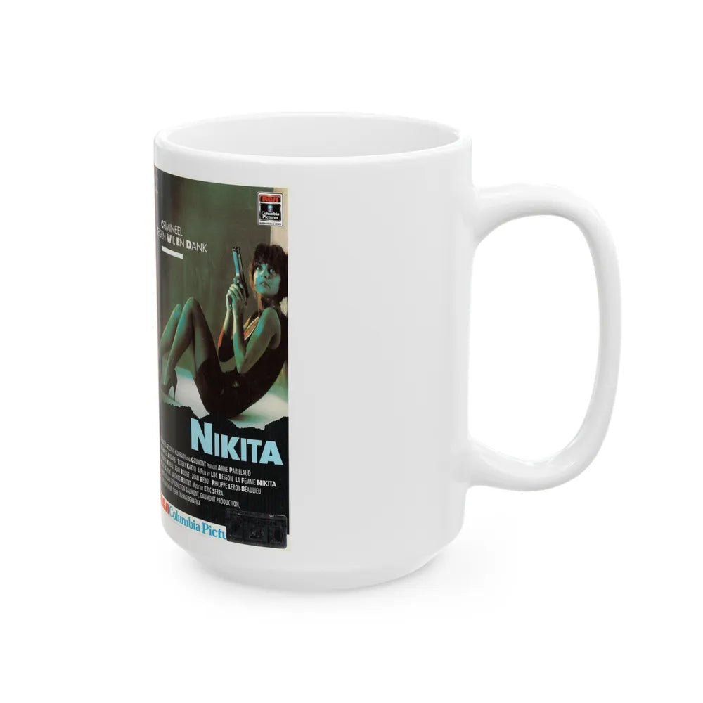 NIKITA (VHS COVER) - White Coffee Mug-Go Mug Yourself