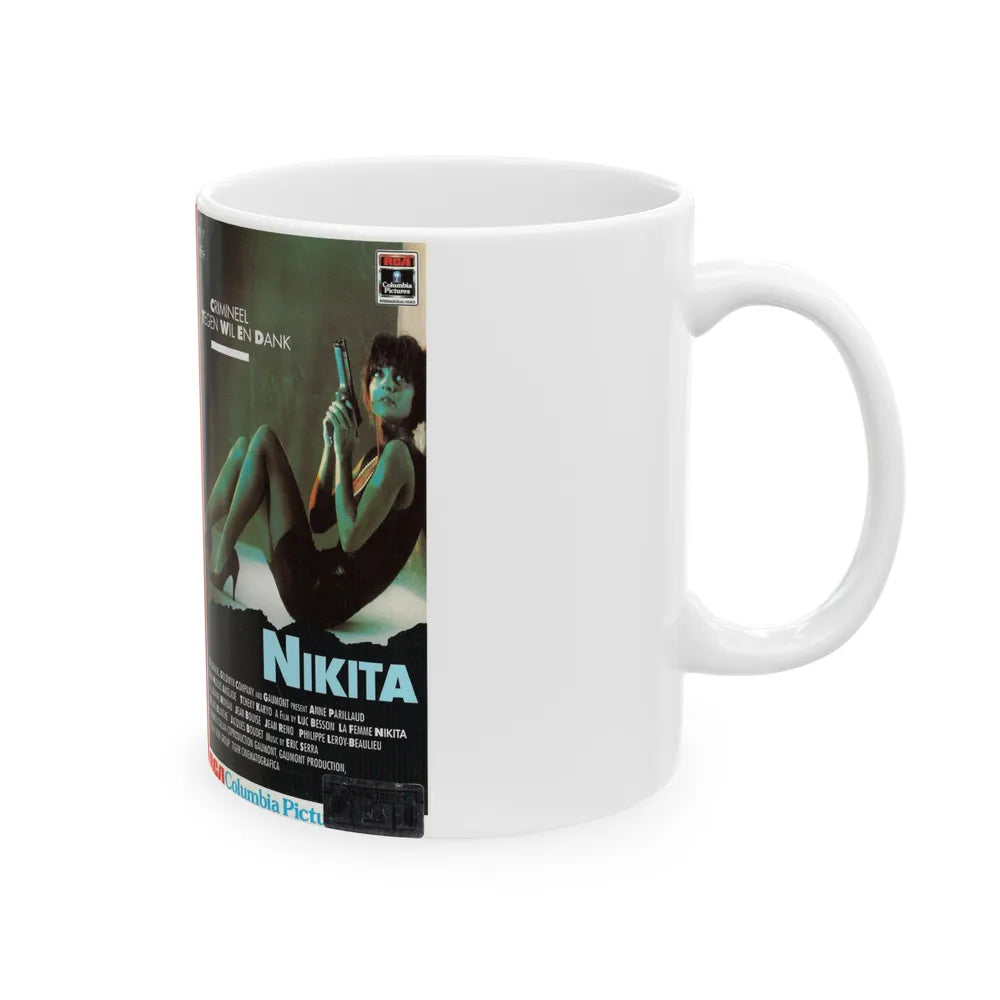 NIKITA (VHS COVER) - White Coffee Mug-Go Mug Yourself