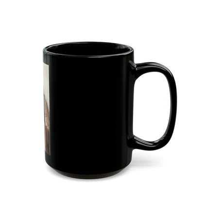 Nikolai Kornilievich Bodarevsky - Girl from Little Russia - Black Coffee Mug-Go Mug Yourself