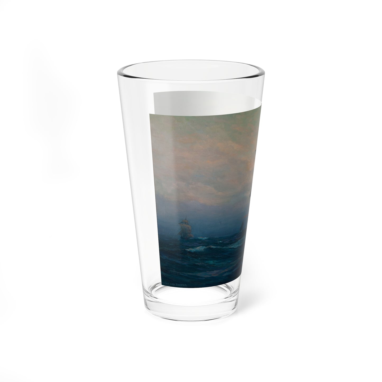 Nina', 'Pinta' and the 'Santa Maria' (Magazine Illustration) Pint Glass 16oz-Go Mug Yourself