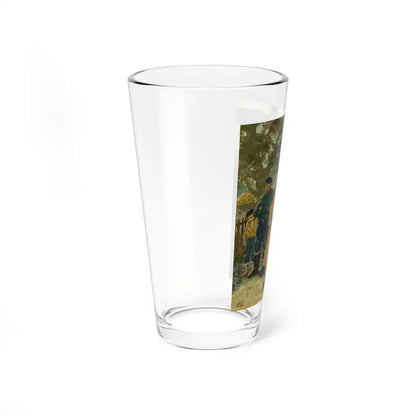 Nina's Decision, American Weekly illustration, October, 1949 (Magazine Illustration) Pint Glass 16oz - Go Mug Yourself
