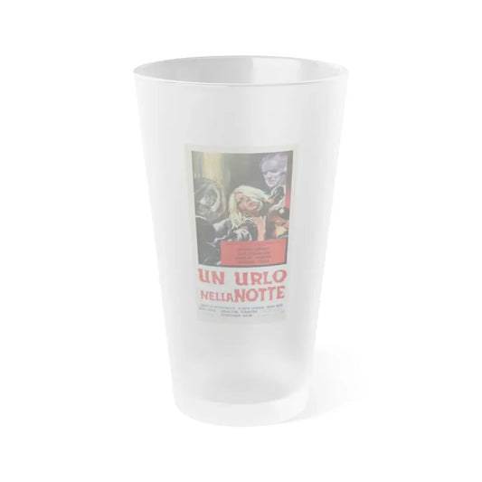 NINE GUESTS FOR A CRIME 1977 Movie Poster - Frosted Pint Glass 16oz 16oz Frosted - Go Mug Yourself