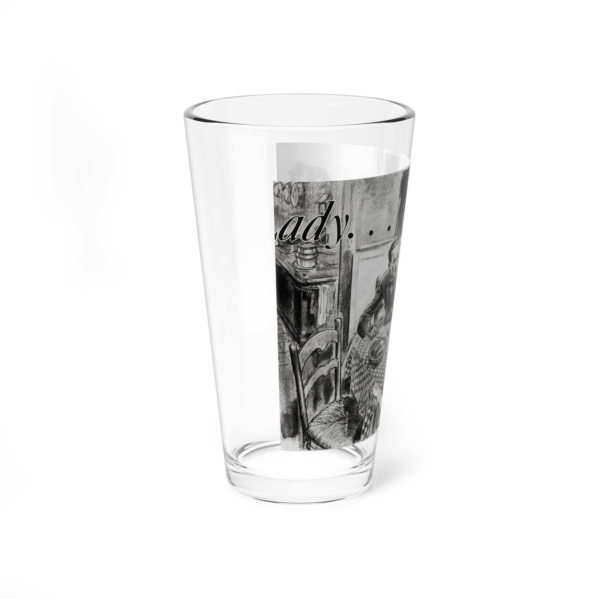 Nini Was a Lady, Cosmopolitan, January 1934 (Magazine Illustration) Pint Glass 16oz-Go Mug Yourself