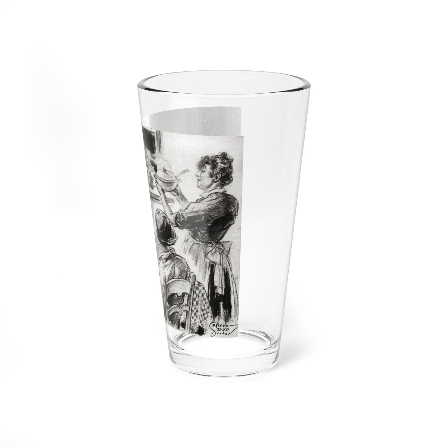 Nini Was a Lady, Cosmopolitan, January 1934 (Magazine Illustration) Pint Glass 16oz-Go Mug Yourself