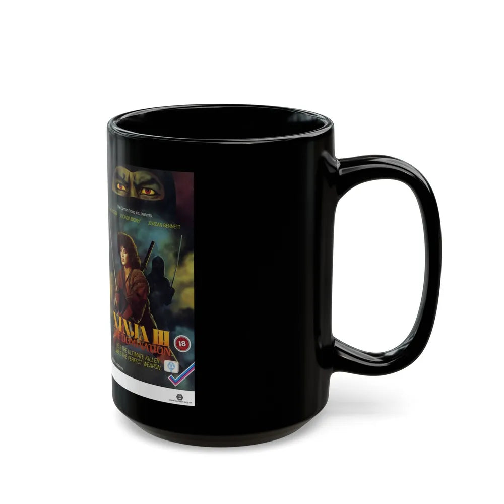 NINJA 3 THE DOMINATION (VHS COVER) - Black Coffee Mug-Go Mug Yourself