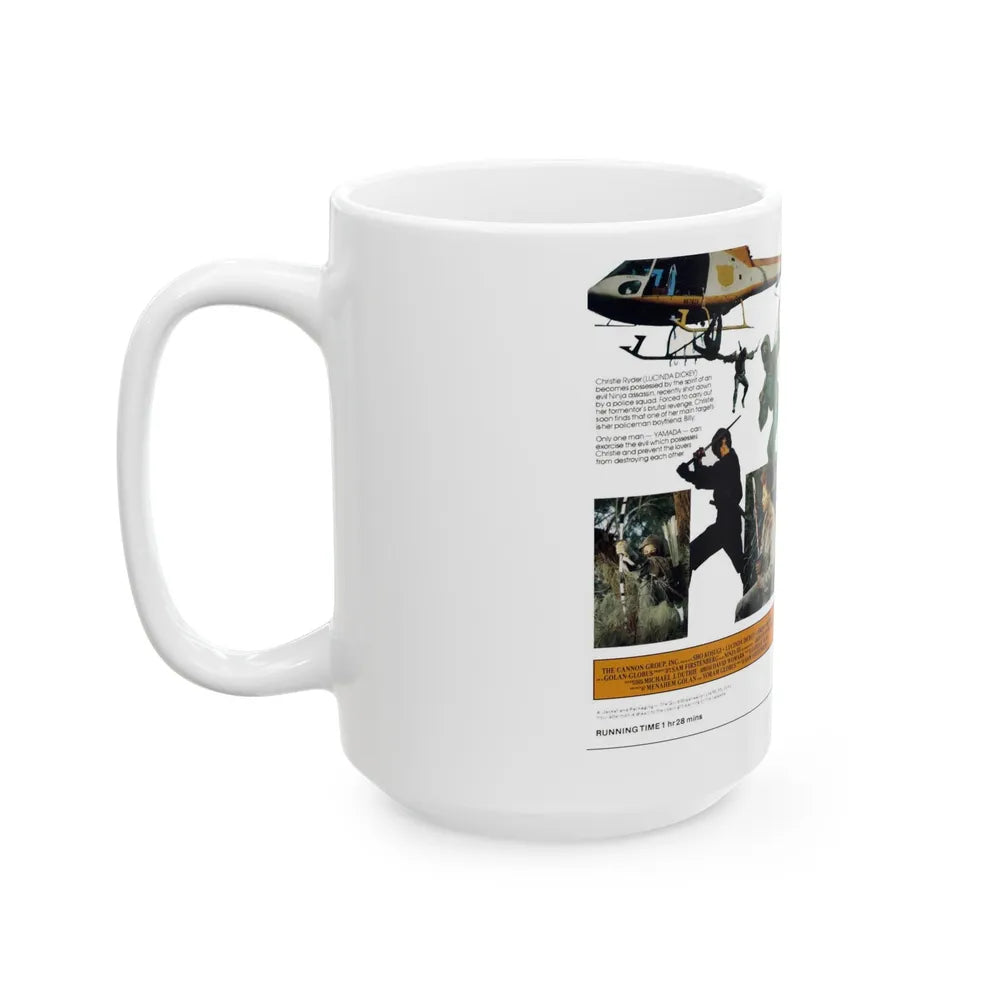 NINJA 3 THE DOMINATION (VHS COVER) - White Coffee Mug-Go Mug Yourself