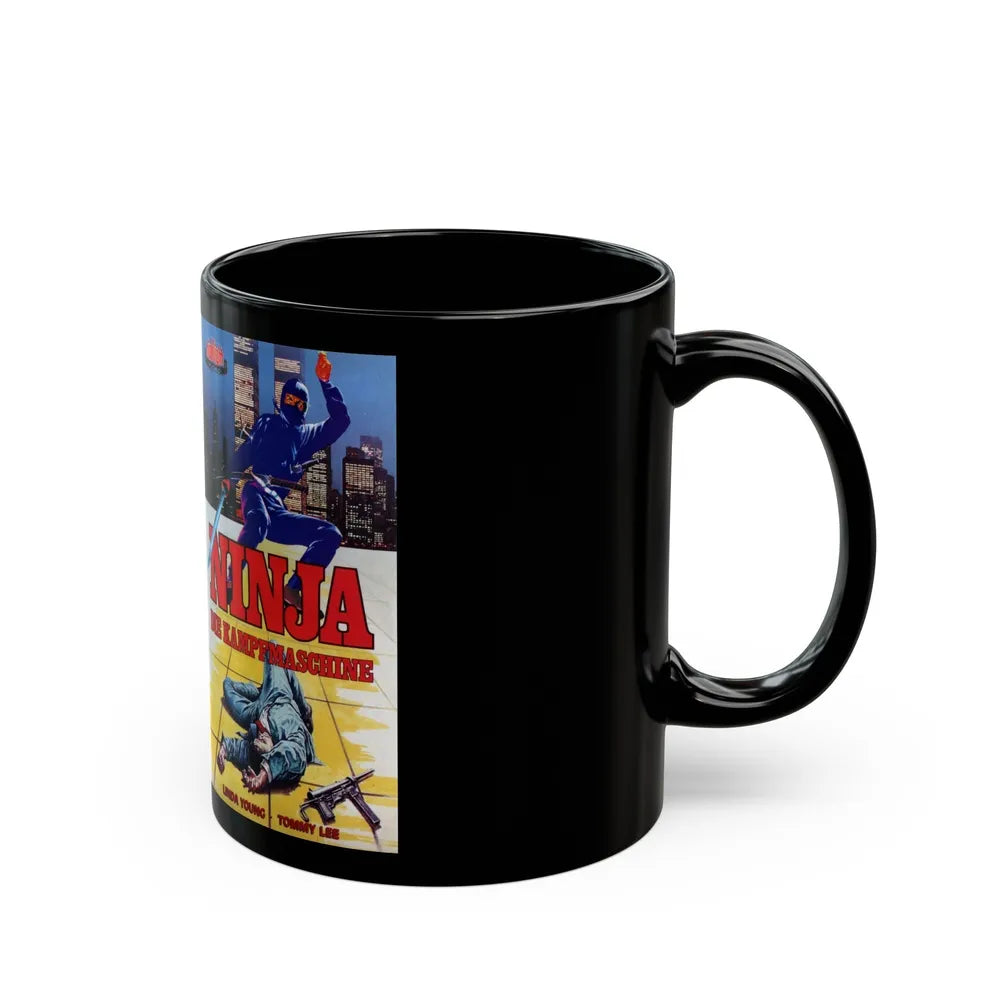 NINJA APOCALYPSE GERMAN (VHS COVER) - Black Coffee Mug-Go Mug Yourself