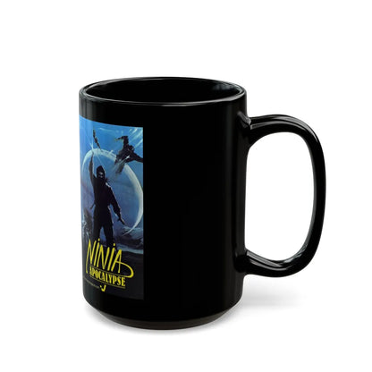 NINJA APOCALYPSE (VHS COVER) - Black Coffee Mug-Go Mug Yourself