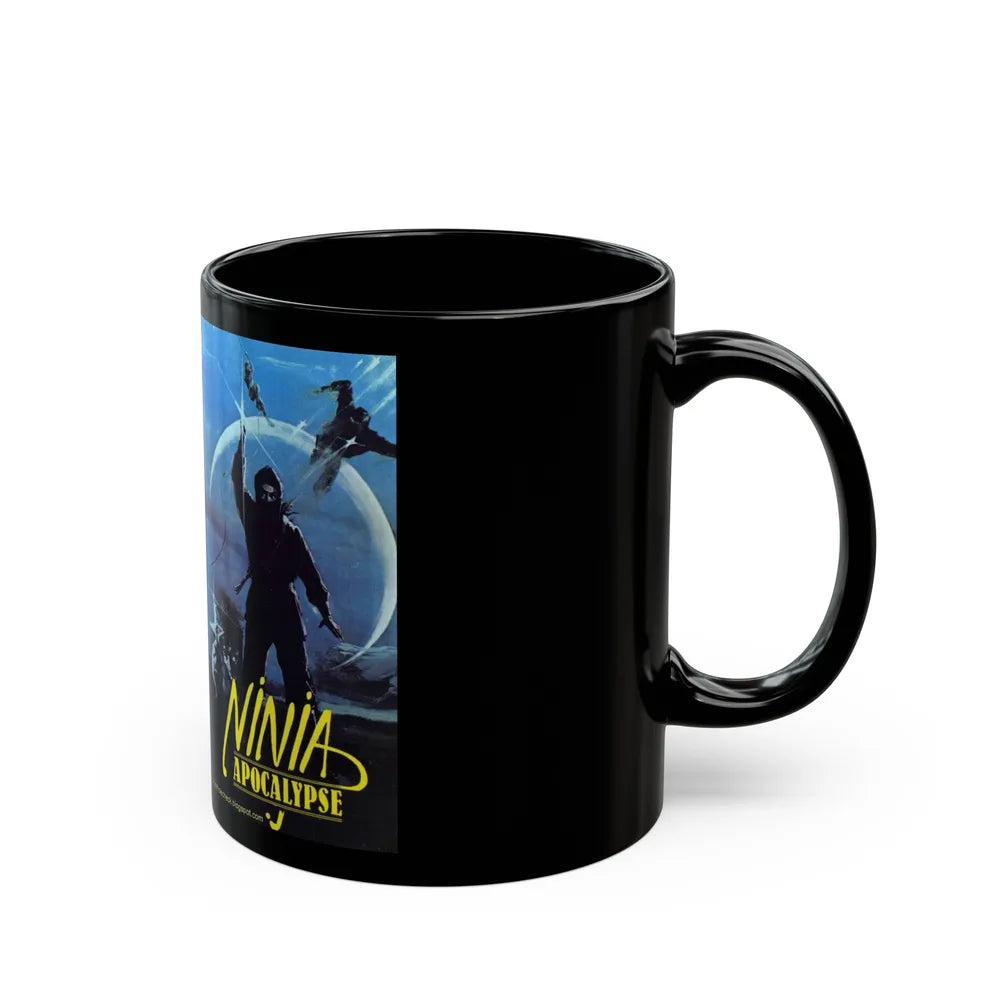 NINJA APOCALYPSE (VHS COVER) - Black Coffee Mug-Go Mug Yourself