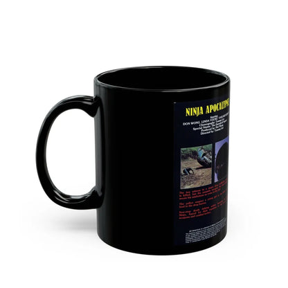 NINJA APOCALYPSE (VHS COVER) - Black Coffee Mug-Go Mug Yourself