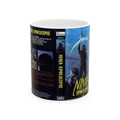 NINJA APOCALYPSE (VHS COVER) - White Coffee Mug-11oz-Go Mug Yourself