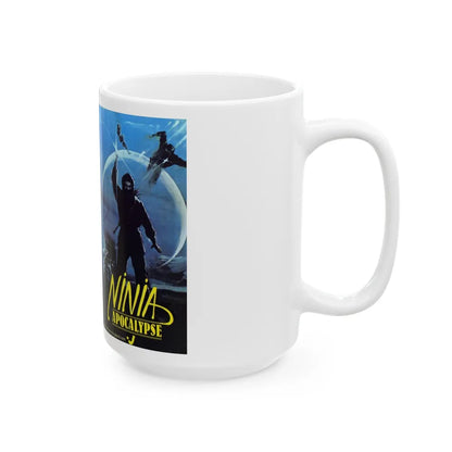 NINJA APOCALYPSE (VHS COVER) - White Coffee Mug-Go Mug Yourself