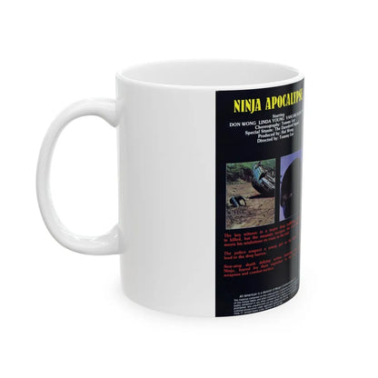 NINJA APOCALYPSE (VHS COVER) - White Coffee Mug-Go Mug Yourself