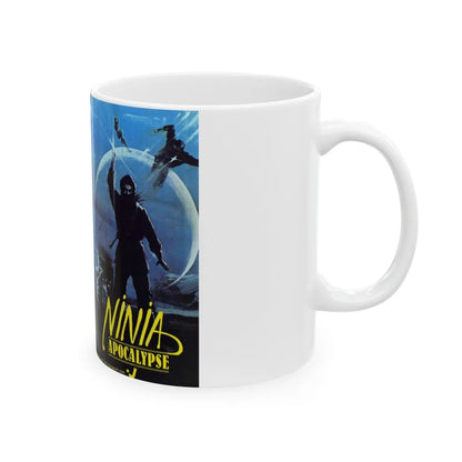 NINJA APOCALYPSE (VHS COVER) - White Coffee Mug-Go Mug Yourself