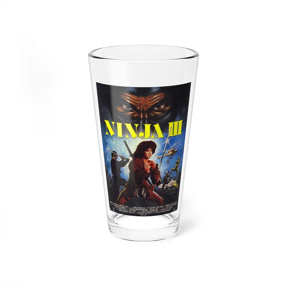 NINJA III 1984 Movie Poster - Pint Glass 16oz-16oz-Go Mug Yourself