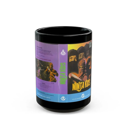 NINJA KIDS (VHS COVER) - Black Coffee Mug 15oz - Go Mug Yourself