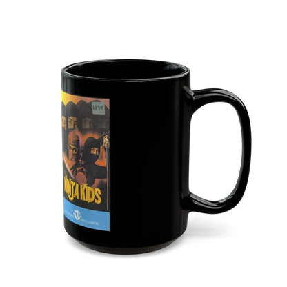 NINJA KIDS (VHS COVER) - Black Coffee Mug-Go Mug Yourself