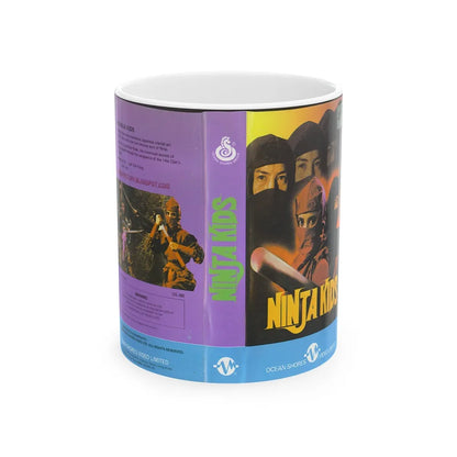 NINJA KIDS (VHS COVER) - White Coffee Mug-11oz-Go Mug Yourself