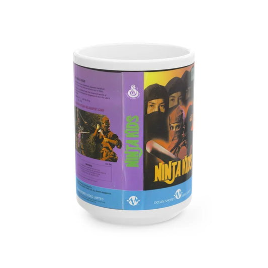 NINJA KIDS (VHS COVER) - White Coffee Mug-15oz-Go Mug Yourself