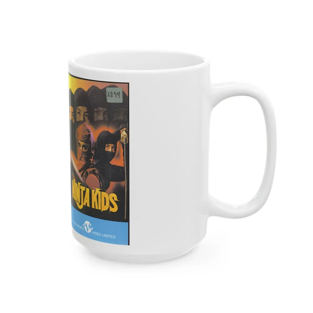 NINJA KIDS (VHS COVER) - White Coffee Mug-Go Mug Yourself