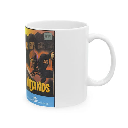 NINJA KIDS (VHS COVER) - White Coffee Mug-Go Mug Yourself