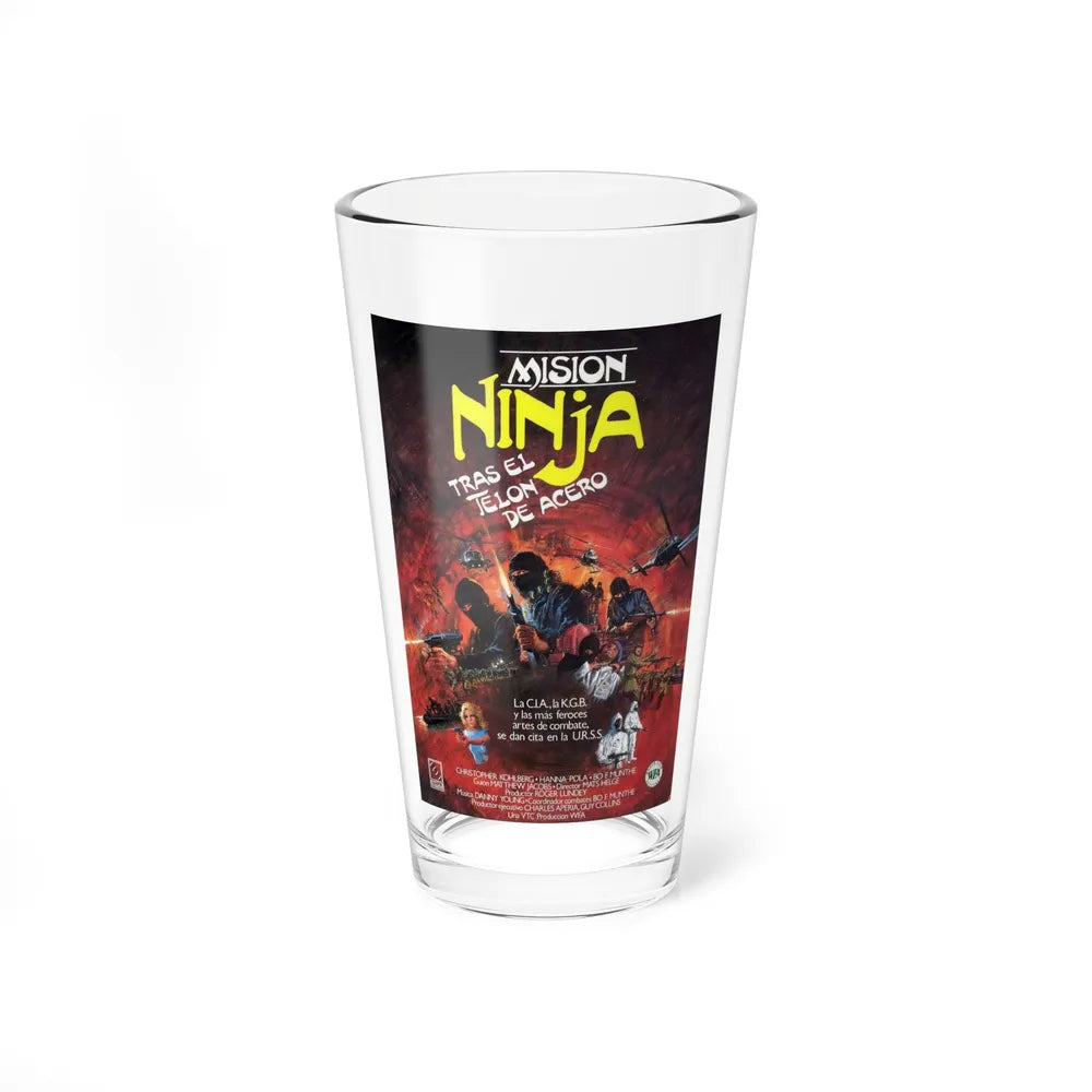 NINJA MISSION 1984 Movie Poster - Pint Glass 16oz-16oz-Go Mug Yourself