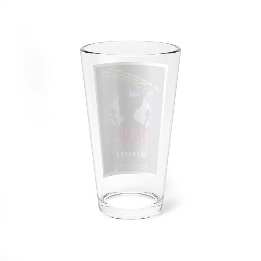 NINJA MISSION (2) 1984 Movie Poster - Pint Glass 16oz-Go Mug Yourself