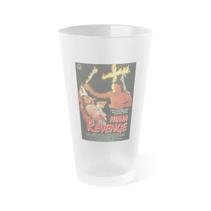 NINJA REVENGE (NINJA VENGEANCE) 1993 Movie Poster - Frosted Pint Glass 16oz-16oz-Frosted-Go Mug Yourself