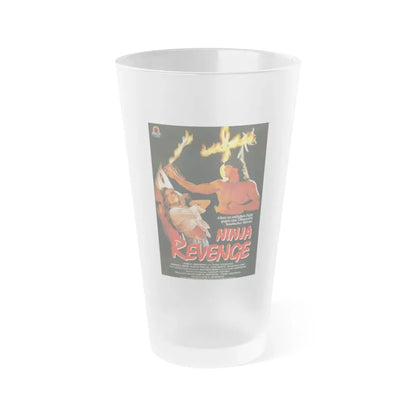 NINJA REVENGE (NINJA VENGEANCE) 1993 Movie Poster - Frosted Pint Glass 16oz 16oz Frosted - Go Mug Yourself