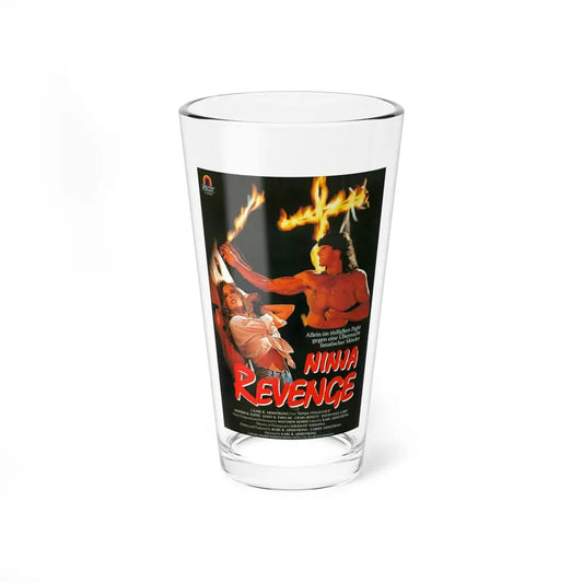 NINJA REVENGE (NINJA VENGEANCE) 1993 Movie Poster - Pint Glass 16oz 16oz - Go Mug Yourself