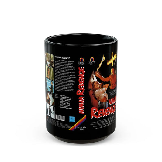 NINJA REVENGE (VHS COVER) - Black Coffee Mug-15oz-Go Mug Yourself