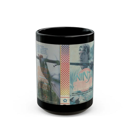 NINJA SHOWDOWN (VHS COVER) - Black Coffee Mug-15oz-Go Mug Yourself