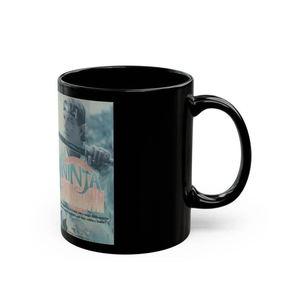 NINJA SHOWDOWN (VHS COVER) - Black Coffee Mug-Go Mug Yourself