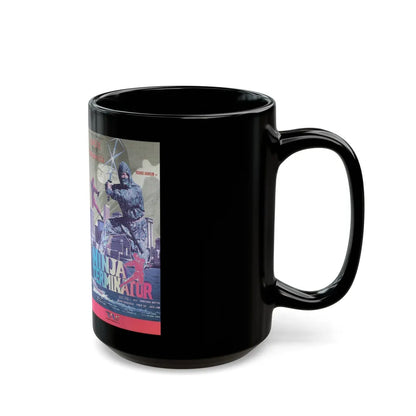 NINJA TERMINATOR (VHS COVER) - Black Coffee Mug-Go Mug Yourself