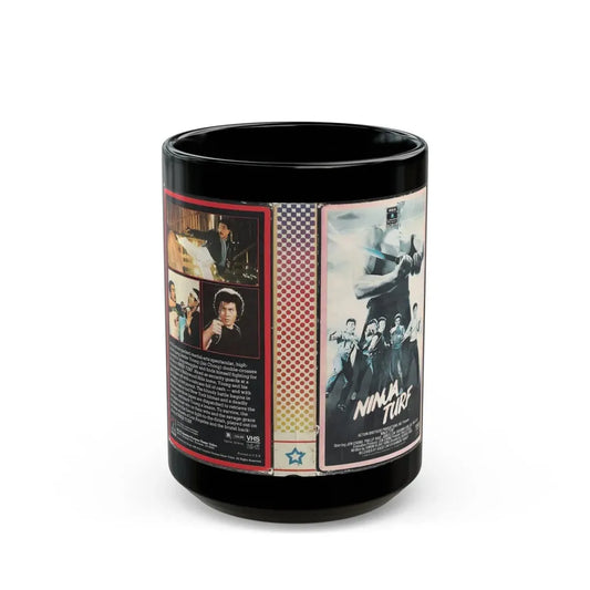 NINJA TURF RCA HOME VIDEO (VHS COVER) - Black Coffee Mug 15oz - Go Mug Yourself