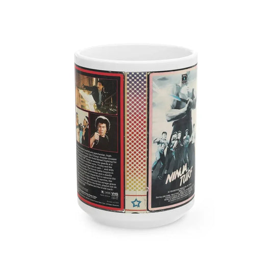 NINJA TURF RCA HOME VIDEO (VHS COVER) - White Coffee Mug 15oz - Go Mug Yourself