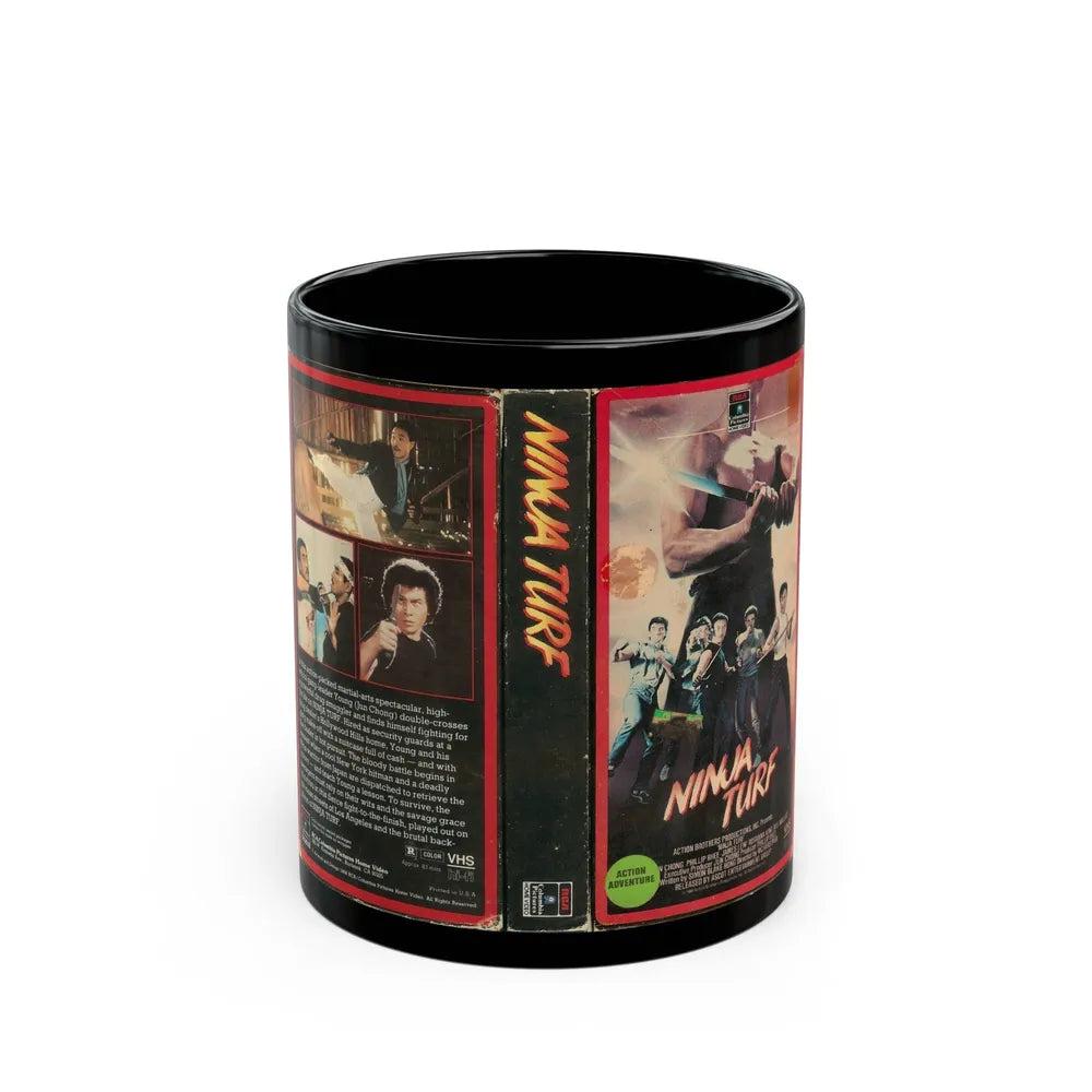 NINJA TURF (VHS COVER) - Black Coffee Mug-11oz-Go Mug Yourself