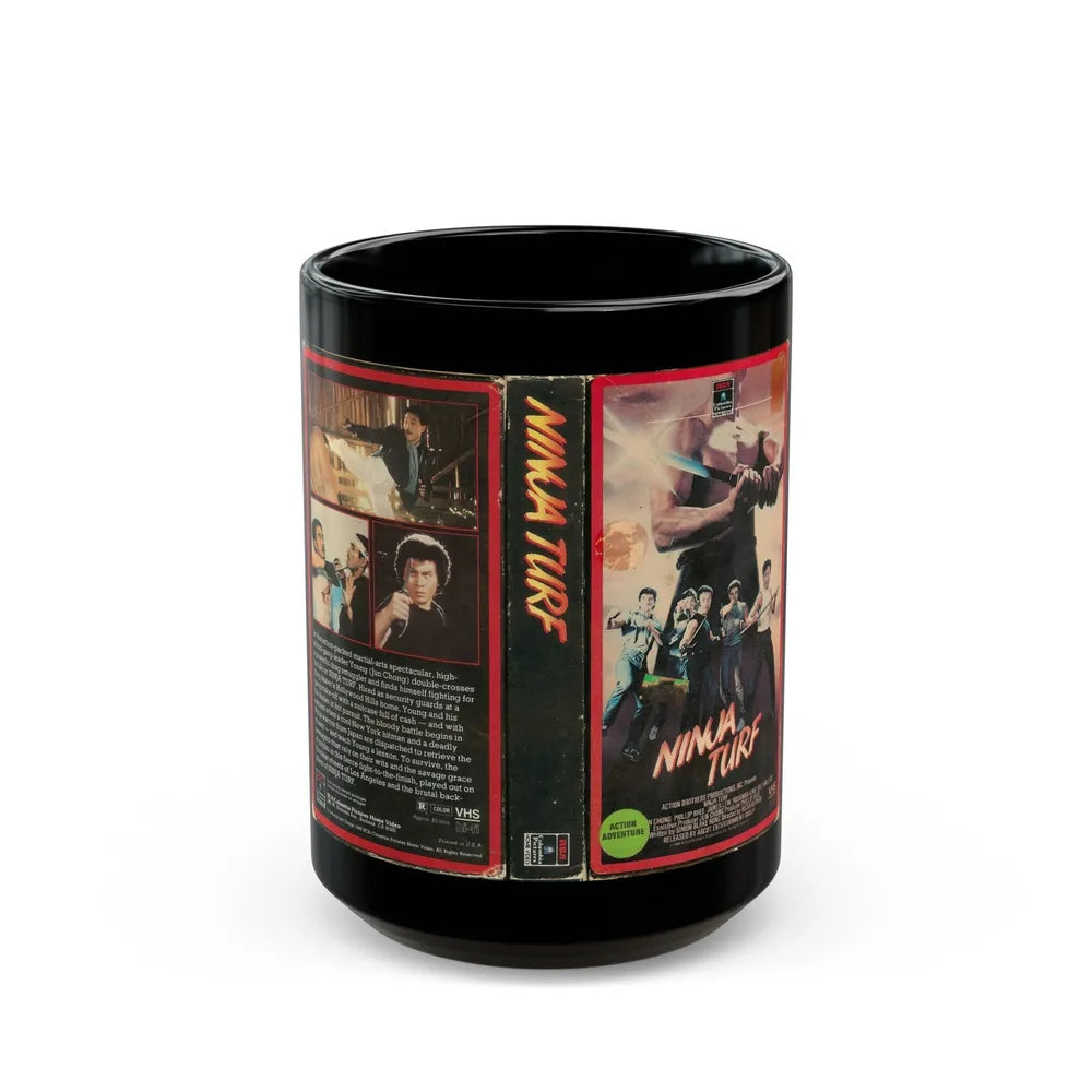 NINJA TURF (VHS COVER) - Black Coffee Mug-15oz-Go Mug Yourself