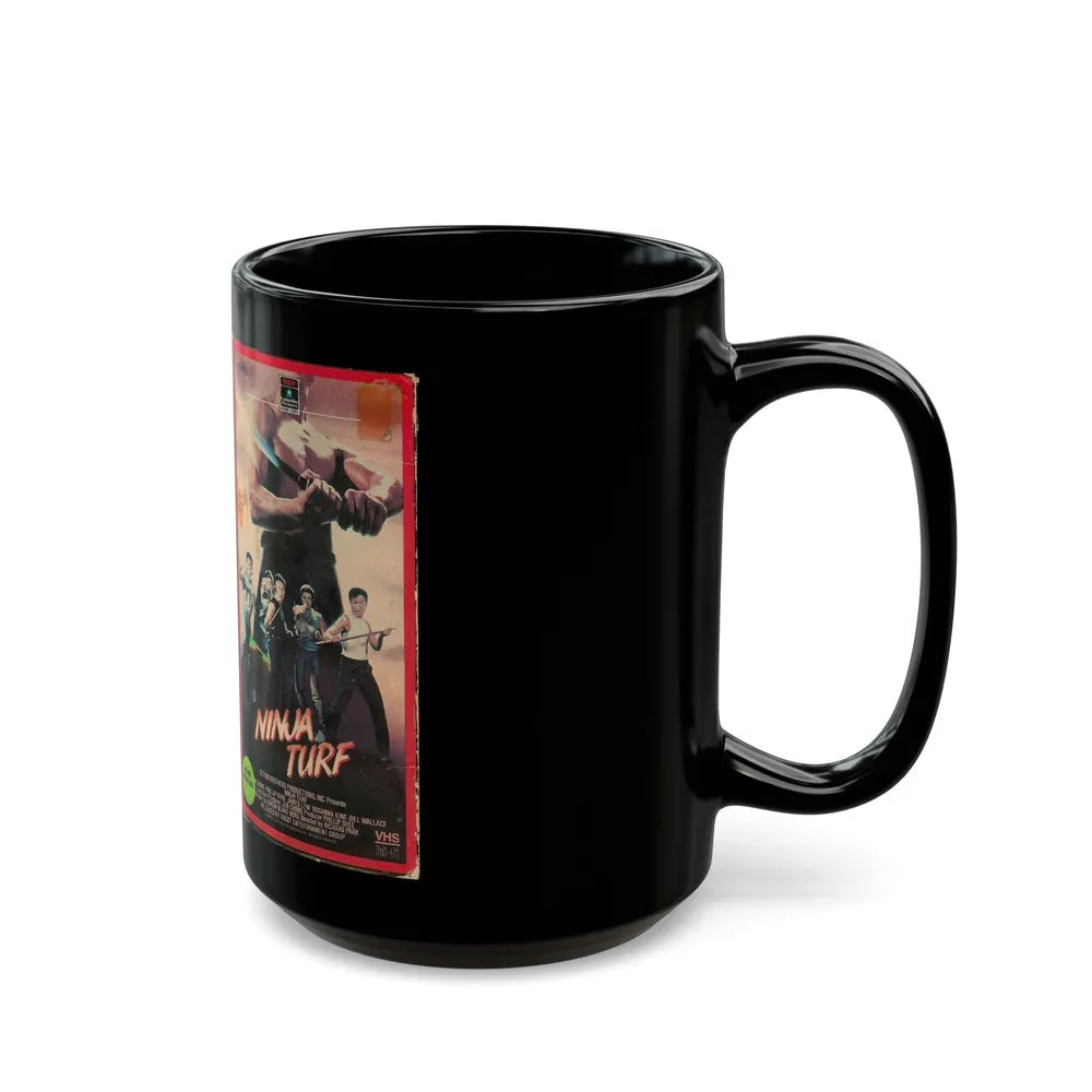 NINJA TURF (VHS COVER) - Black Coffee Mug-Go Mug Yourself