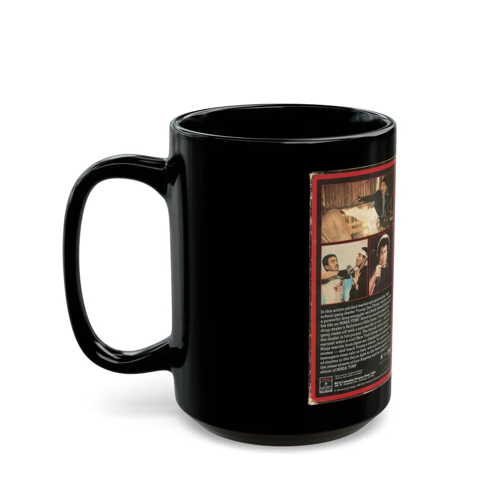 NINJA TURF (VHS COVER) - Black Coffee Mug-Go Mug Yourself