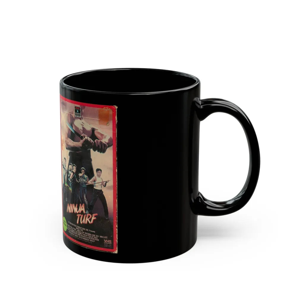 NINJA TURF (VHS COVER) - Black Coffee Mug-Go Mug Yourself