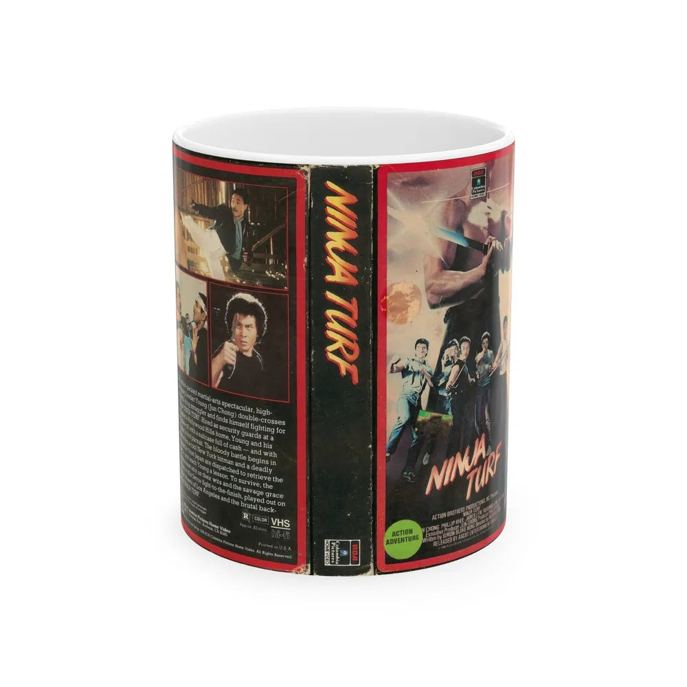 NINJA TURF (VHS COVER) - White Coffee Mug-11oz-Go Mug Yourself