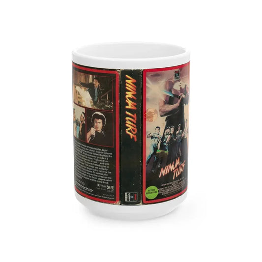 NINJA TURF (VHS COVER) - White Coffee Mug 15oz - Go Mug Yourself
