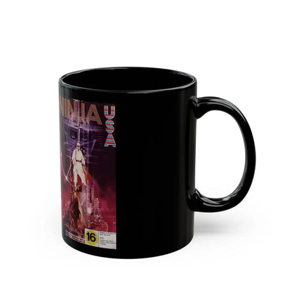 NINJA USA (VHS COVER) - Black Coffee Mug-Go Mug Yourself