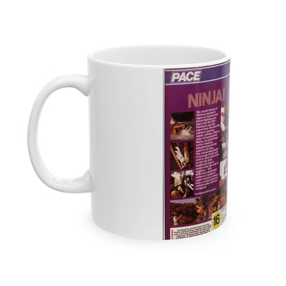 NINJA USA (VHS COVER) - White Coffee Mug-Go Mug Yourself