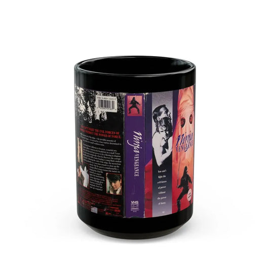 NINJA VENGEANCE (VHS COVER) - Black Coffee Mug 15oz - Go Mug Yourself