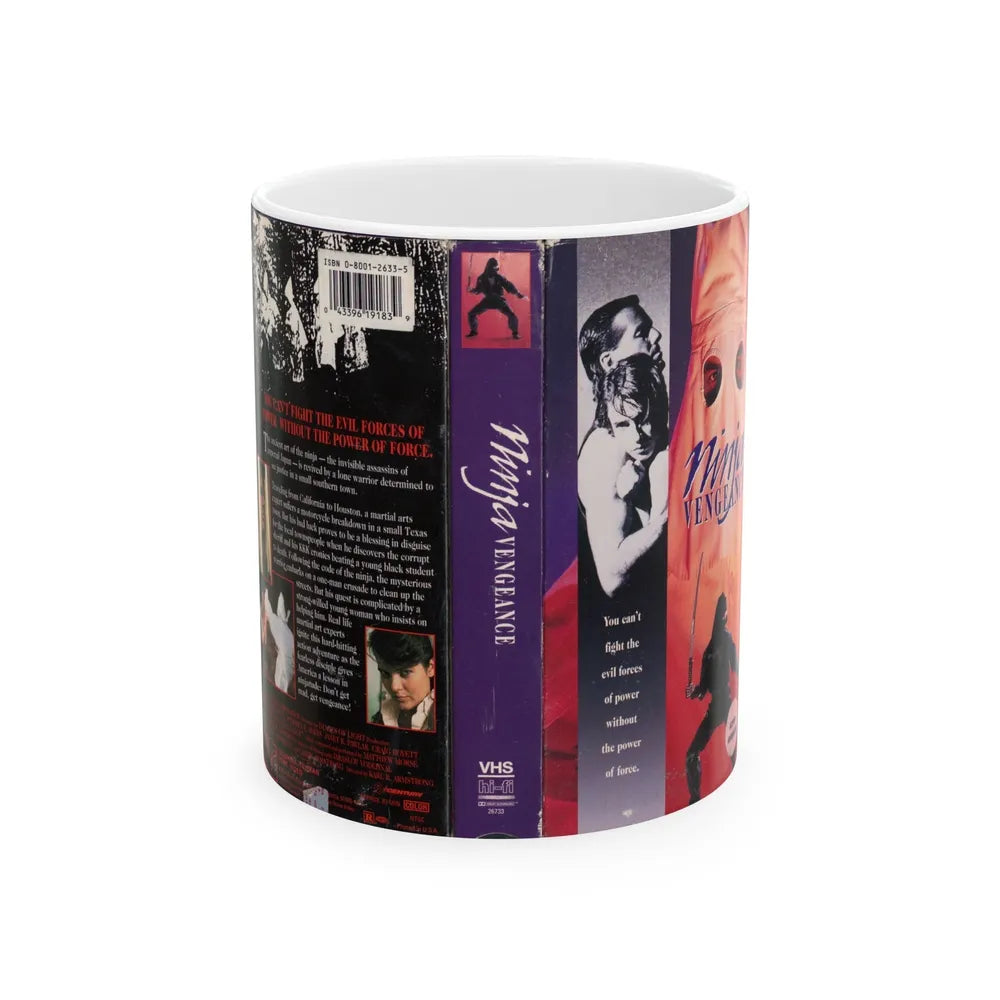 NINJA VENGEANCE (VHS COVER) - White Coffee Mug-11oz-Go Mug Yourself