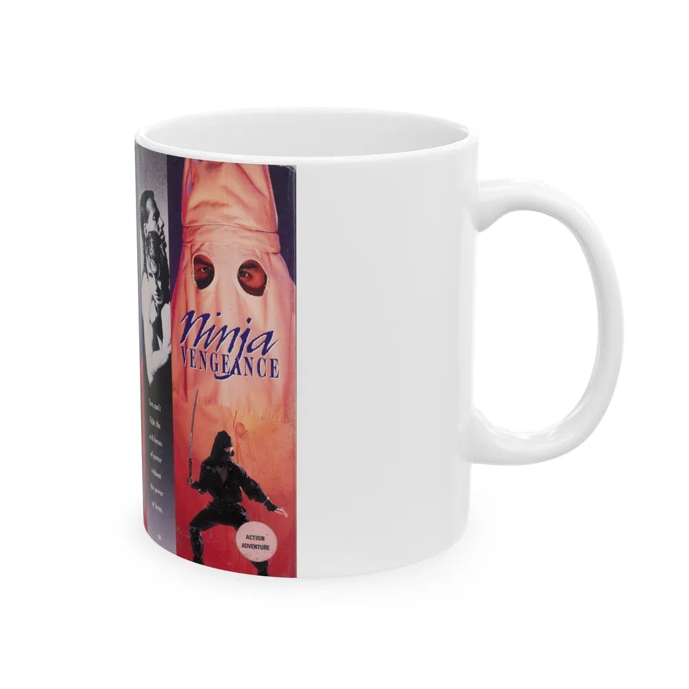 NINJA VENGEANCE (VHS COVER) - White Coffee Mug-Go Mug Yourself