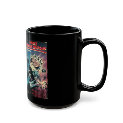 NINJAS EXTREME WEAPONS (VHS COVER) - Black Coffee Mug-Go Mug Yourself